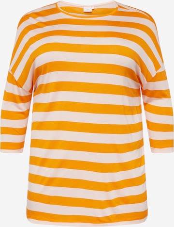 ONLY Carmakoma Shirt 'LICAP' in Oranje: voorkant