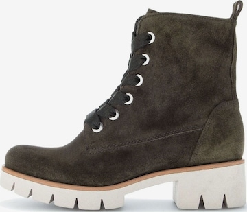 GABOR Lace-Up Ankle Boots in Green