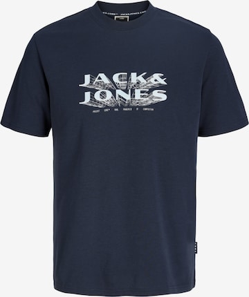 JACK & JONES Shirt 'Jack & Jones - Heren t-shirt' in Blauw: voorkant