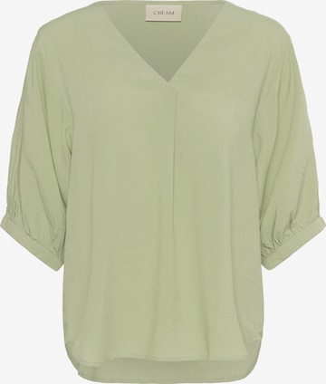 Bluză de la Cream pe verde: față