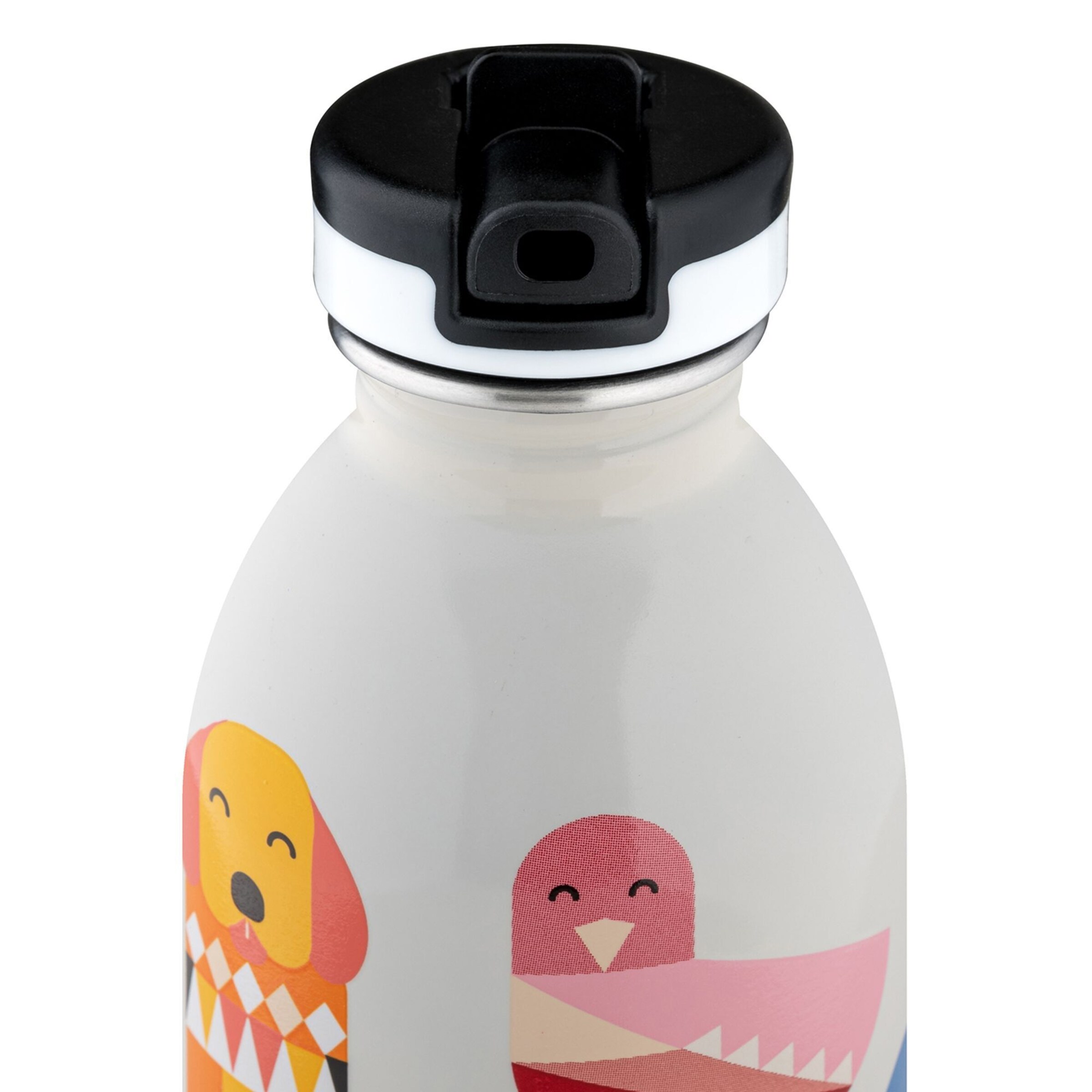 Borraccia 'Kids Urban' di 24Bottles in bianco