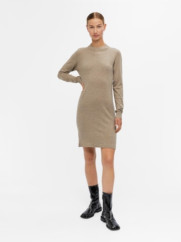 OBJECT Knitted dress 'Thess' in Brown