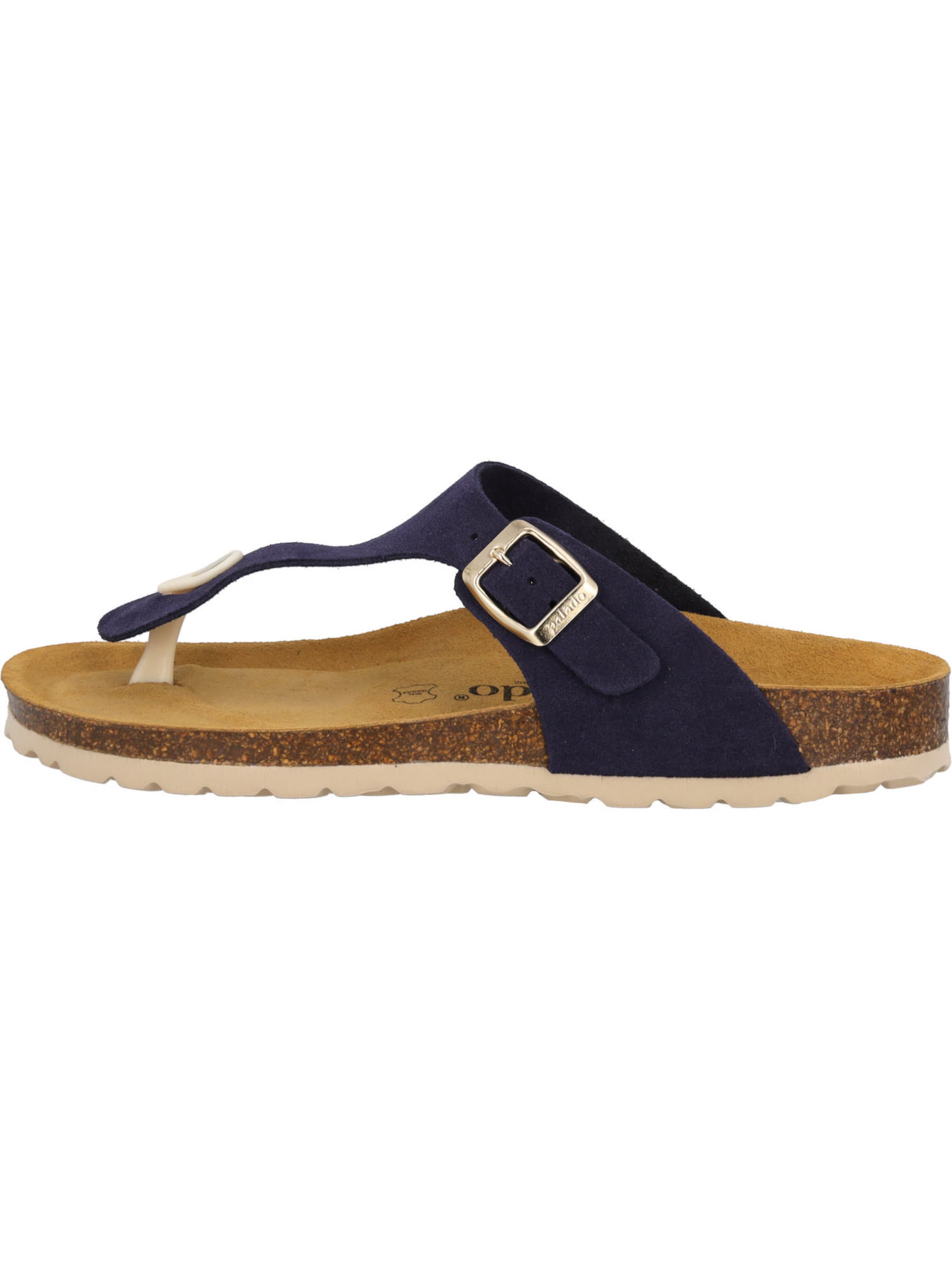 Palado T-bar sandals 'Palado Kos Suede Premium Leather' in Blue
