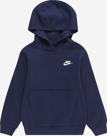 zils Nike Sportswear Sportisks džemperis 'Club Fleece': no priekšpuses