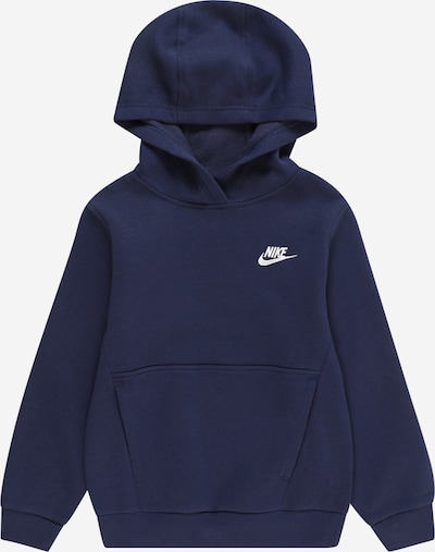 Megztinis be užsegimo 'Club Fleece' iš Nike Sportswear, spalva – tamsiai mėlyna / balta, Prekių apžvalga