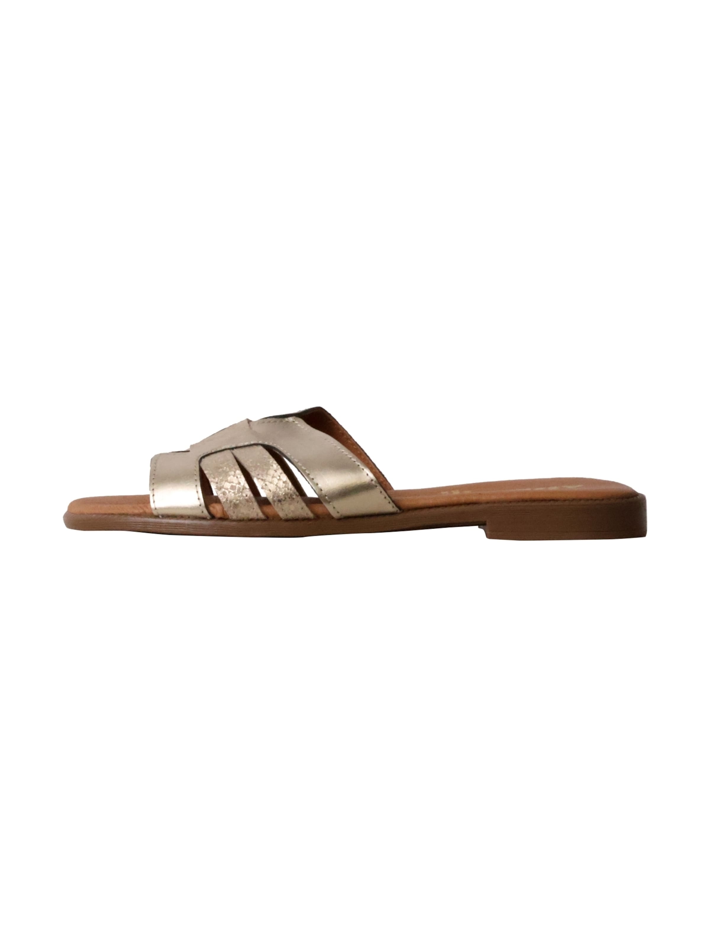 The Divine Factory Sandals in Gold