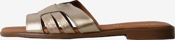 The Divine Factory Sandale in Gold: Vorderseite