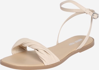 Sandale cu baretă 'Alicia' ABOUT YOU pe alb lână, Vizualizare produs