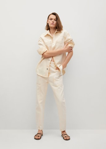 MANGO Blus 'ANGELA' i beige