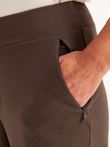 Wide Leg Pantalon Cellbes of Sweden en marron