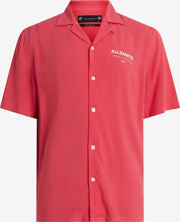 AllSaints - Ajuste regular Camisa 'UNDERGROUND' en rosa: frente
