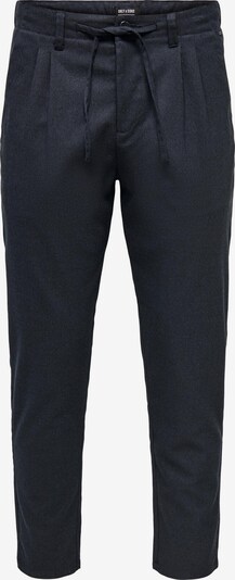 Only & Sons Pleat-Front Pants 'LEO' in Night blue, Item view