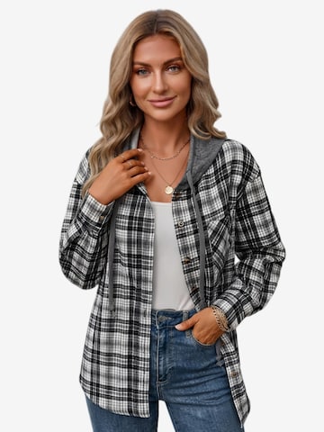 Yesfashion Bluse in Schwarz
