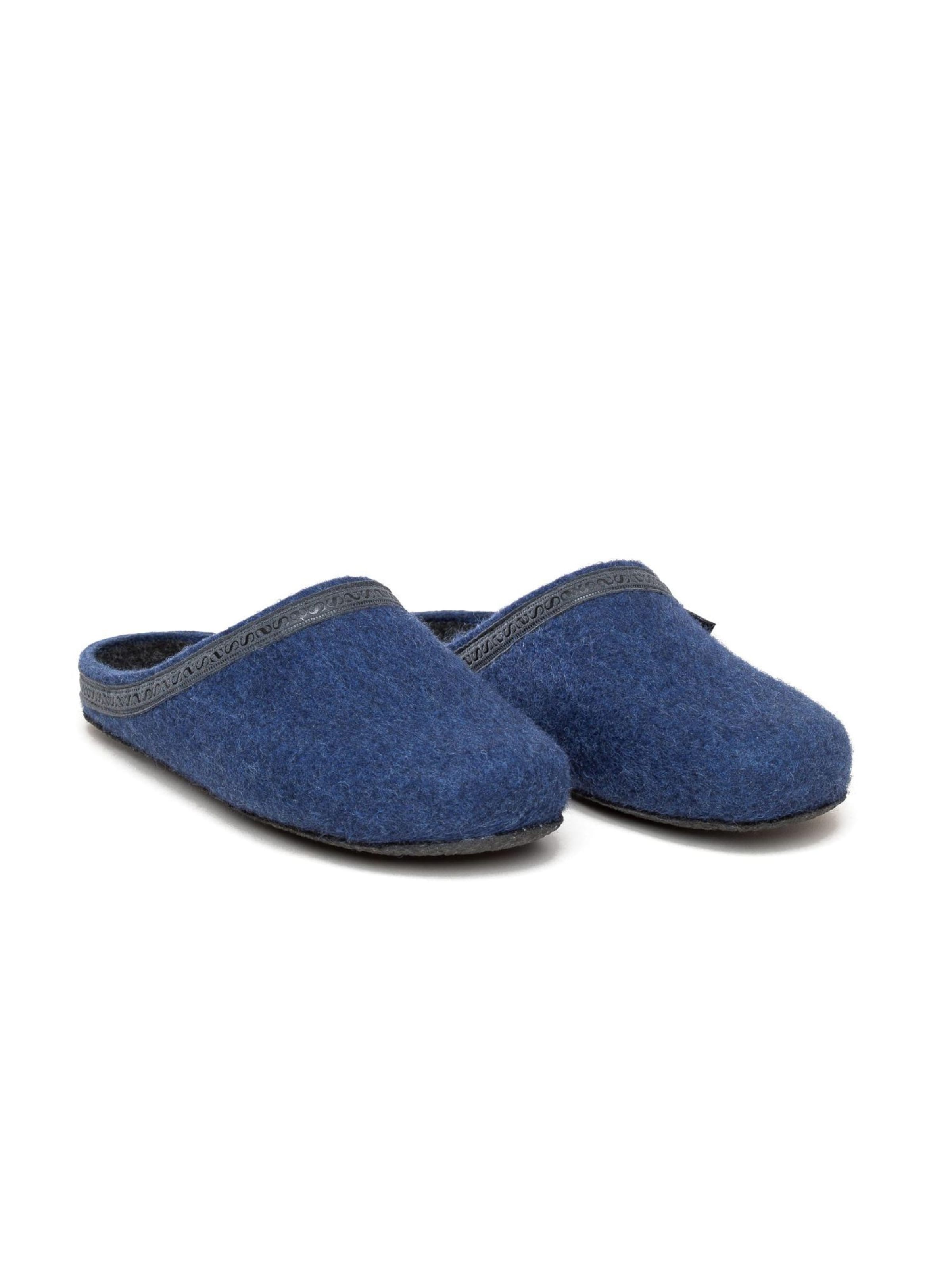 Stegmann Slippers 'Filzclogs Stegmann 127' in Blue
