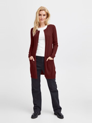PULZ Jeans - Cárdigan 'SARA' en rojo