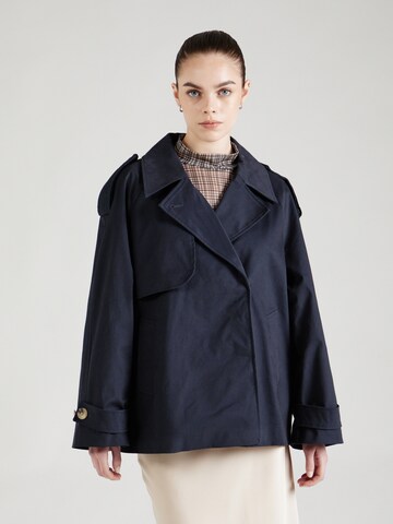 modström Between-Seasons Coat 'Clara' in Blue: front