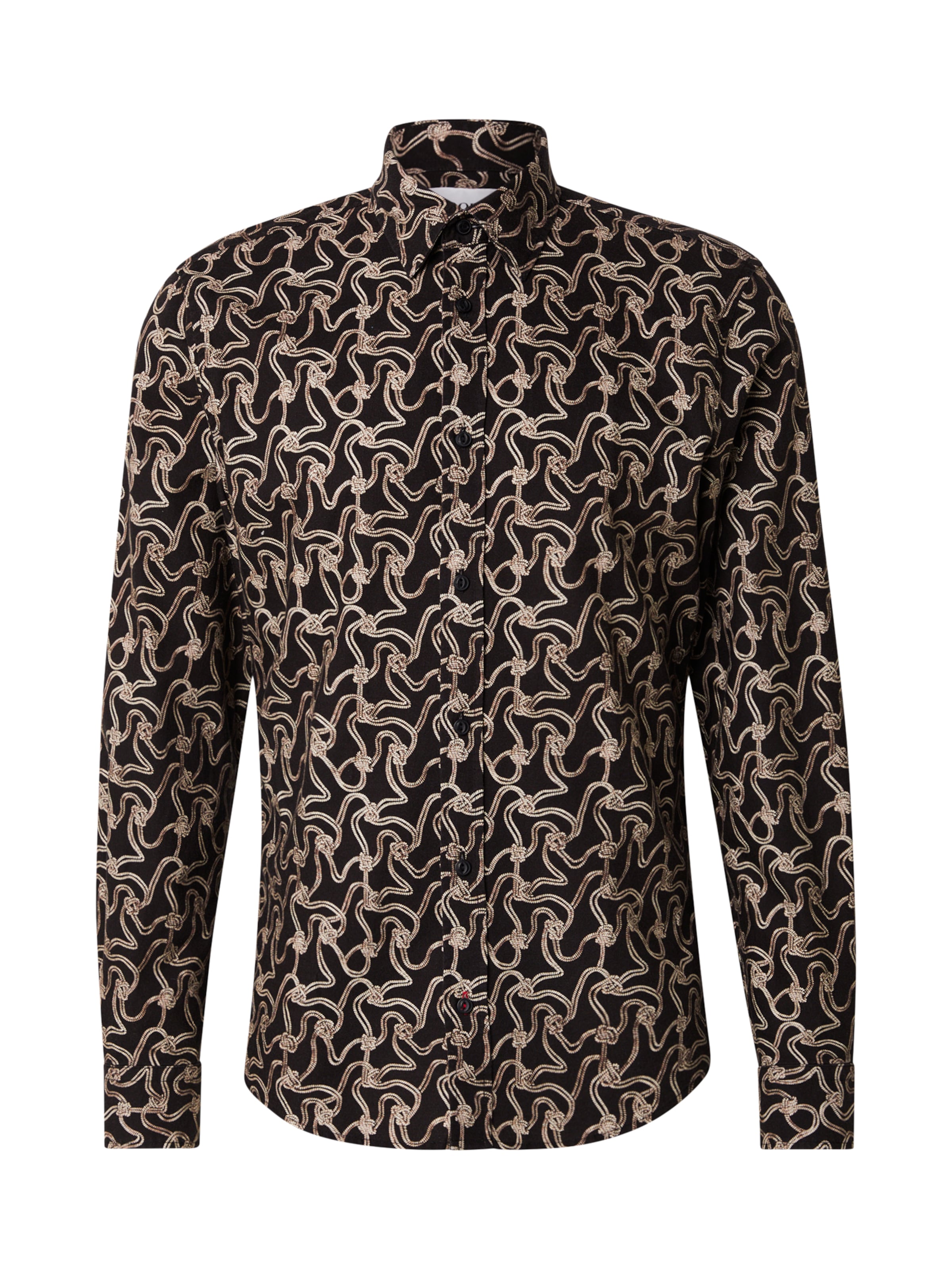 JOOP! Jeans Regular Fit Hemd 'Hanson' in Schwarz: Vorderseite