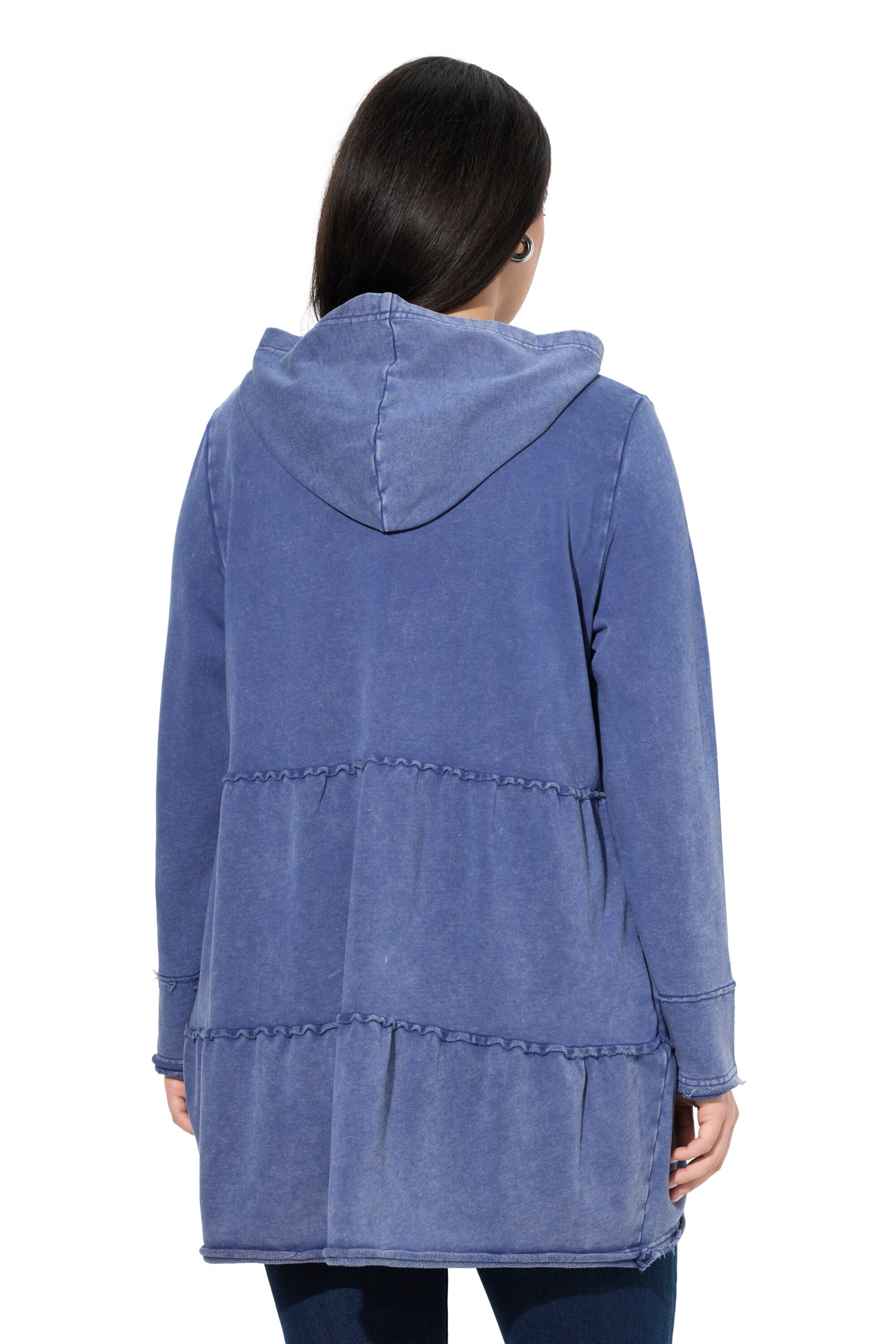 Ulla Popken Sweatjacke in Blau