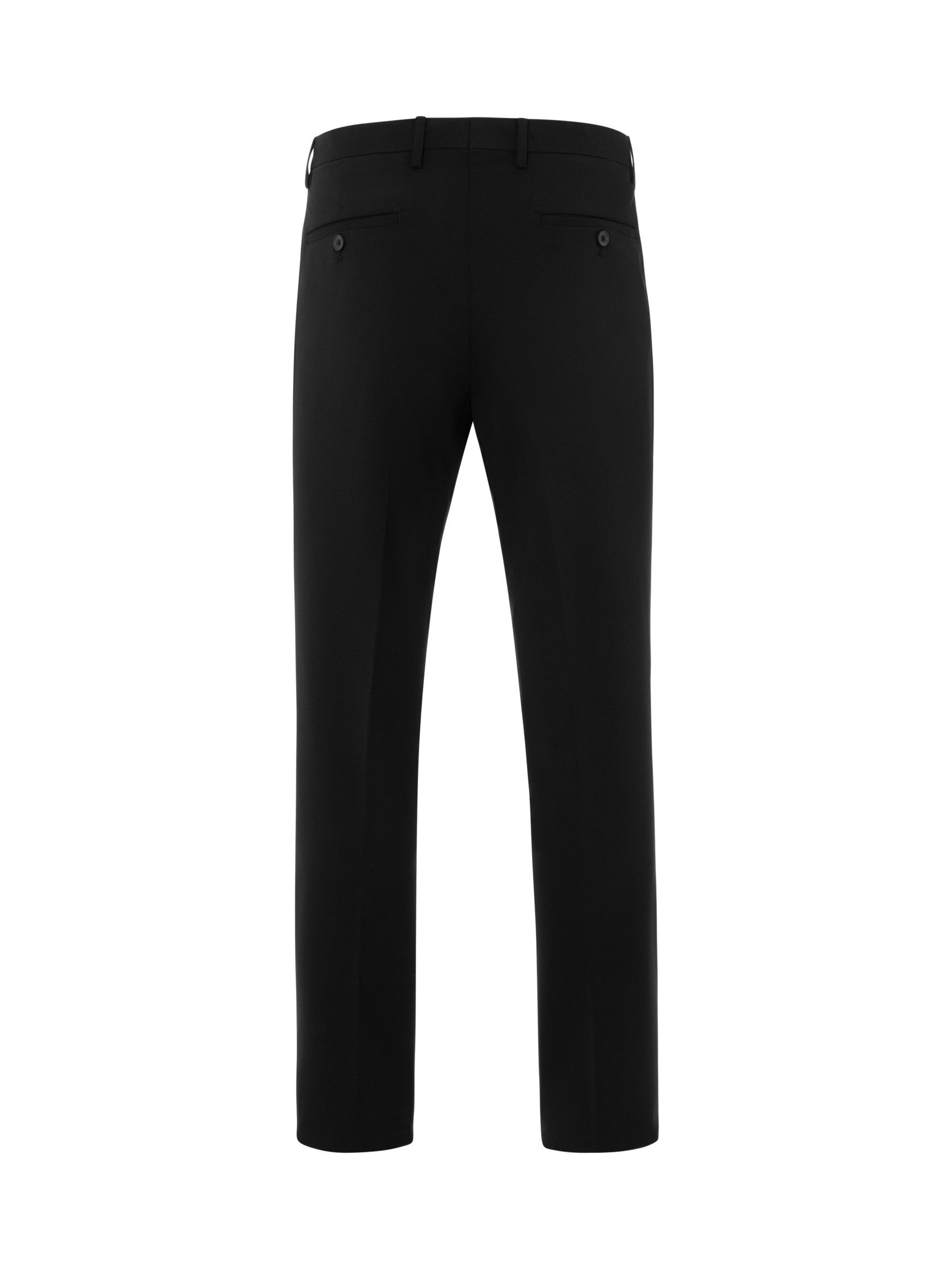 Thomas Goodwin Slim fit Pleated Pants in Black