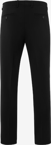 Thomas Goodwin Slim fit Pleated Pants in Black