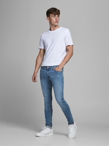 mėlyna JACK & JONES Siauras Džinsai 'Tom Original 815'