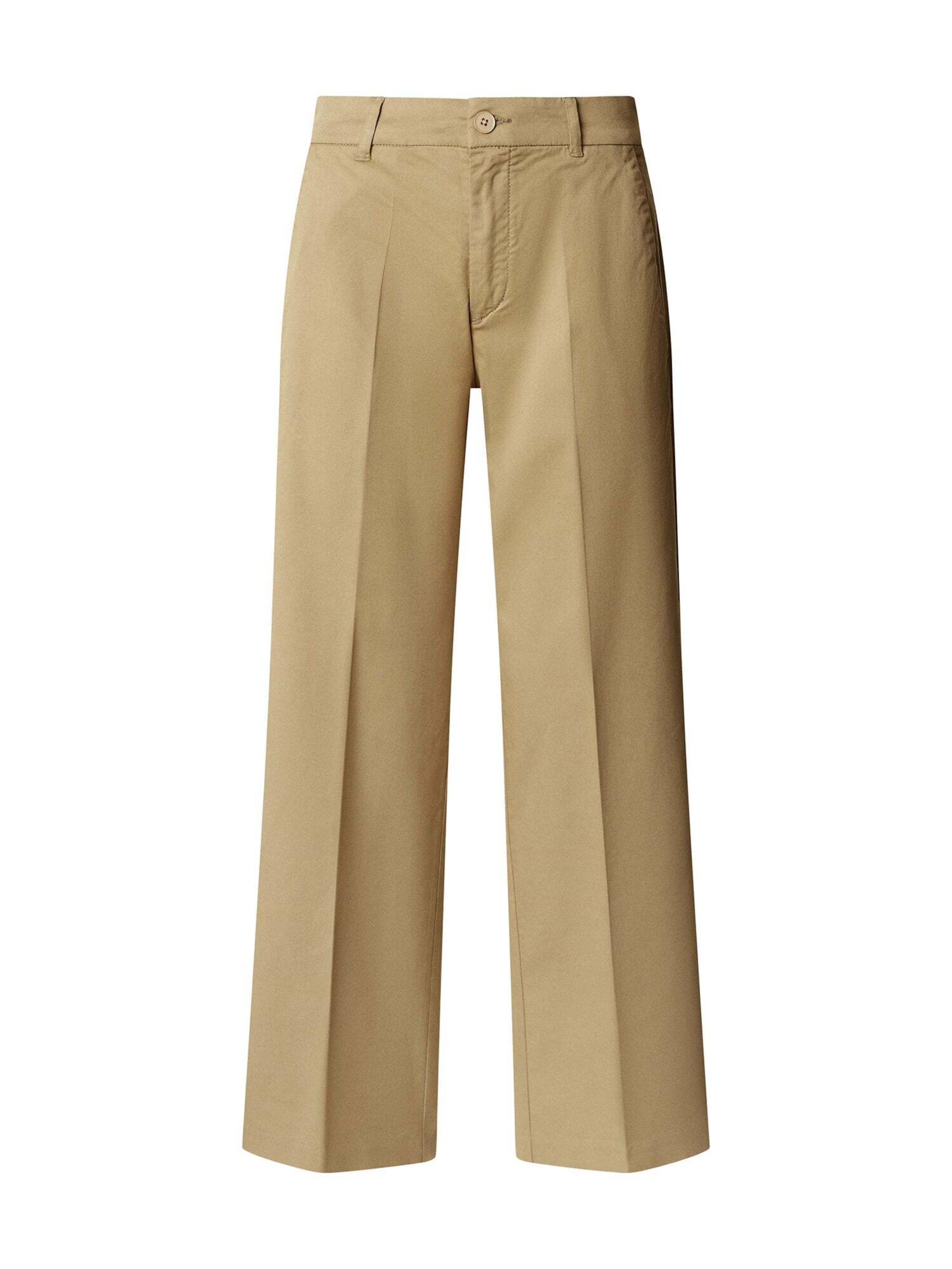 Pepe Jeans Regular Trousers with creases 'FELICITY' in Beige: front