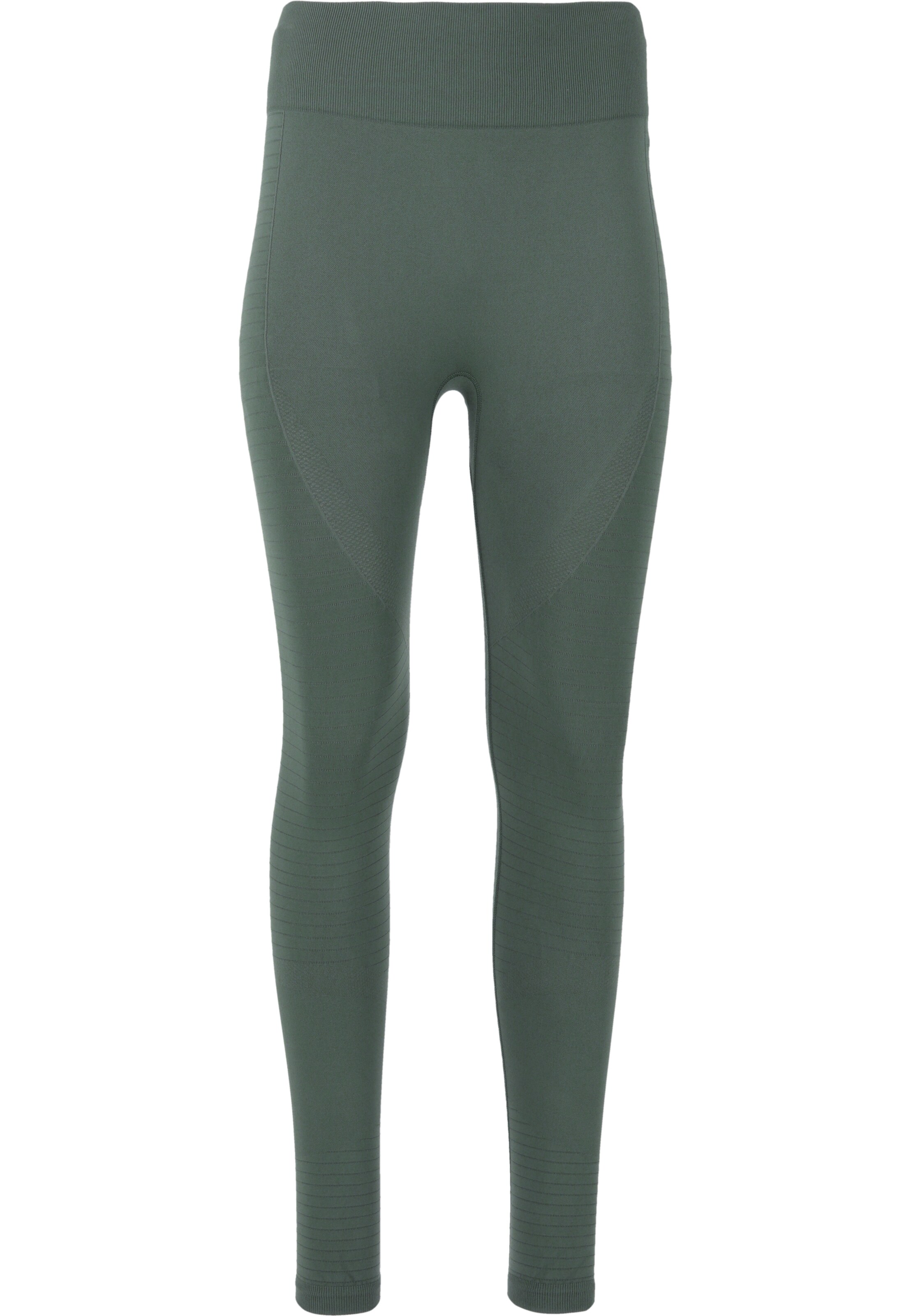 Skinny Pantalon de sport 'Nagar' Athlecia en vert : devant