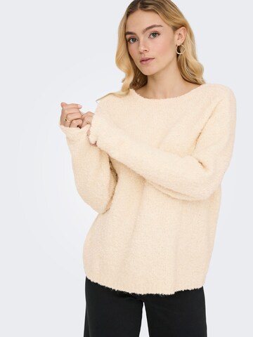 JDY Sweater 'JDYBitten' in Beige