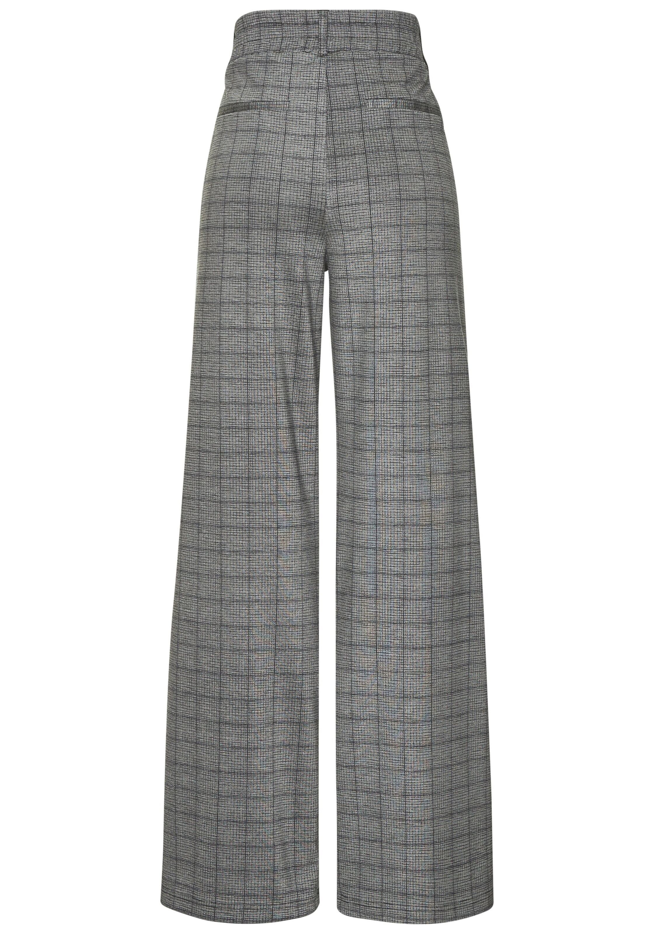 LASCANA - Loosefit Pantalón plisado en gris