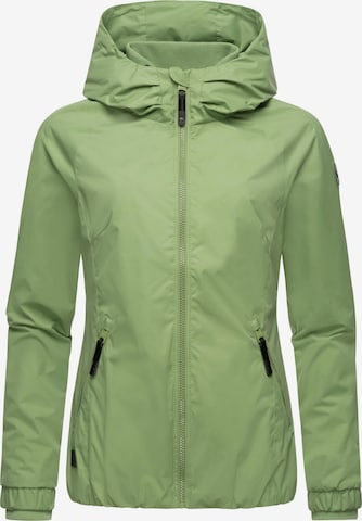 Ragwear Weatherproof jacket 'Dizzie' in Green: front