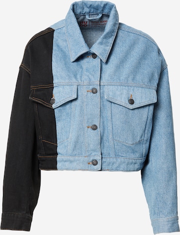 HUGO Between-Season Jacket 'Galentina' in Blue: front