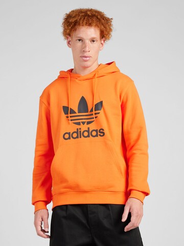 ADIDAS ORIGINALS Sweatshirt 'Adicolor Classics Trefoil' i orange: framsida