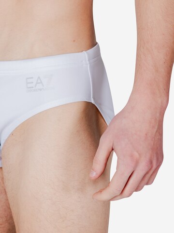 Pantaloncini da bagno '7M000501 AF14514' di EA7 Emporio Armani in bianco