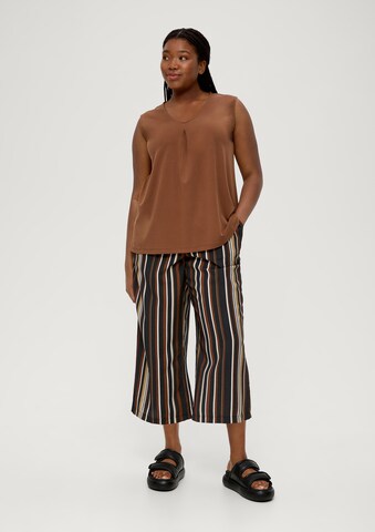 TRIANGLE Wide leg Trousers in Brown