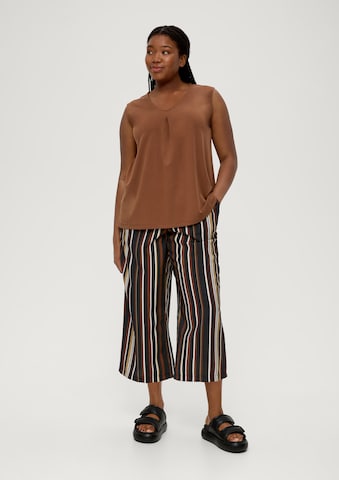 TRIANGLE Wide leg Broek in Bruin