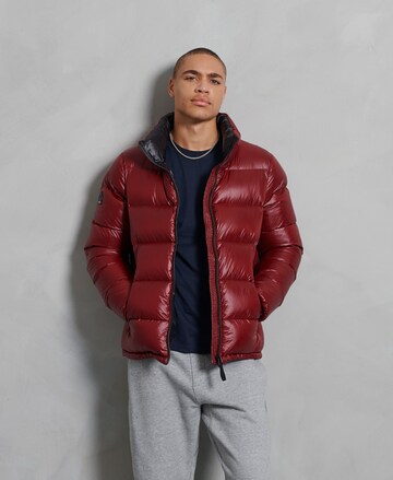 Veste mi-saison 'Luxe Alpine' Superdry en rouge