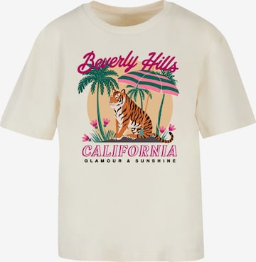 F4NT4STIC Shirt 'Beverly Hills California Glamour Summer' in Beige: front