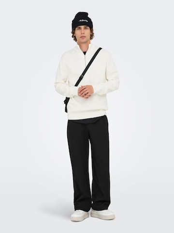 Pull-over 'ONSPhil' Only & Sons en blanc