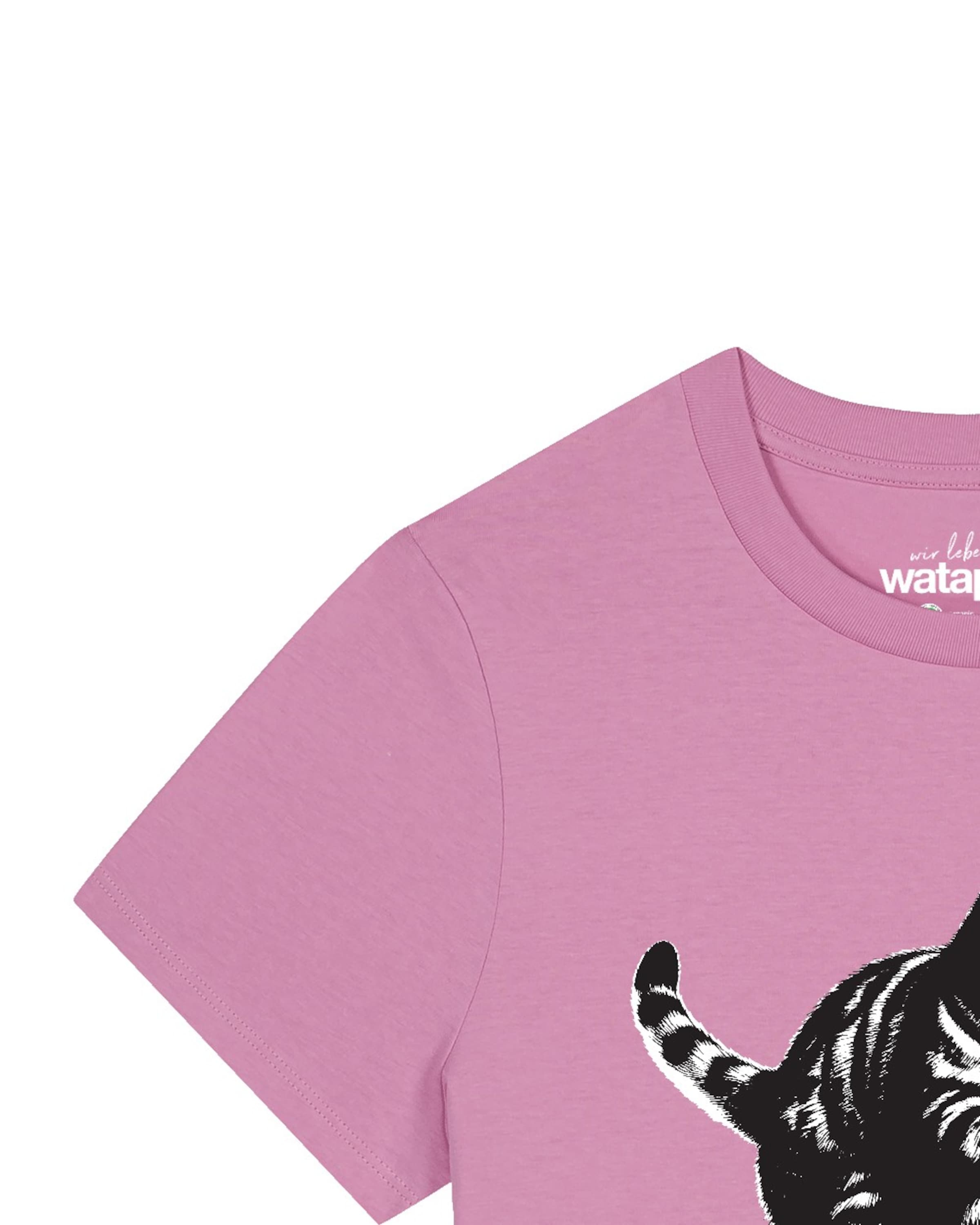 Watapparel Shirt 'Savage Cat' in Roze