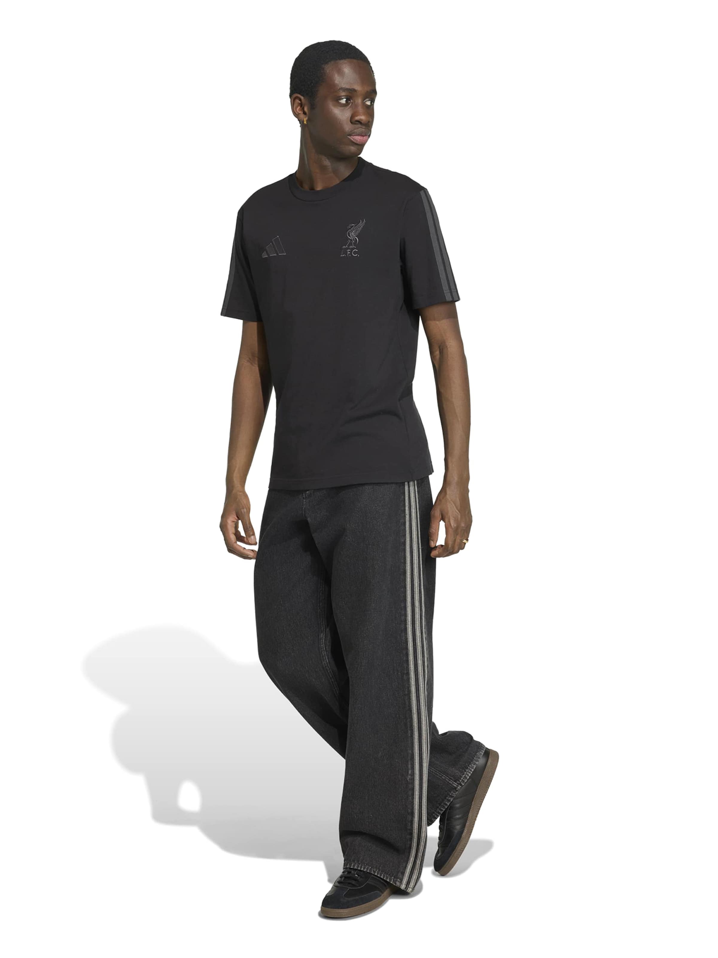 Tricou funcțional 'LFC DNA' de la ADIDAS PERFORMANCE pe negru