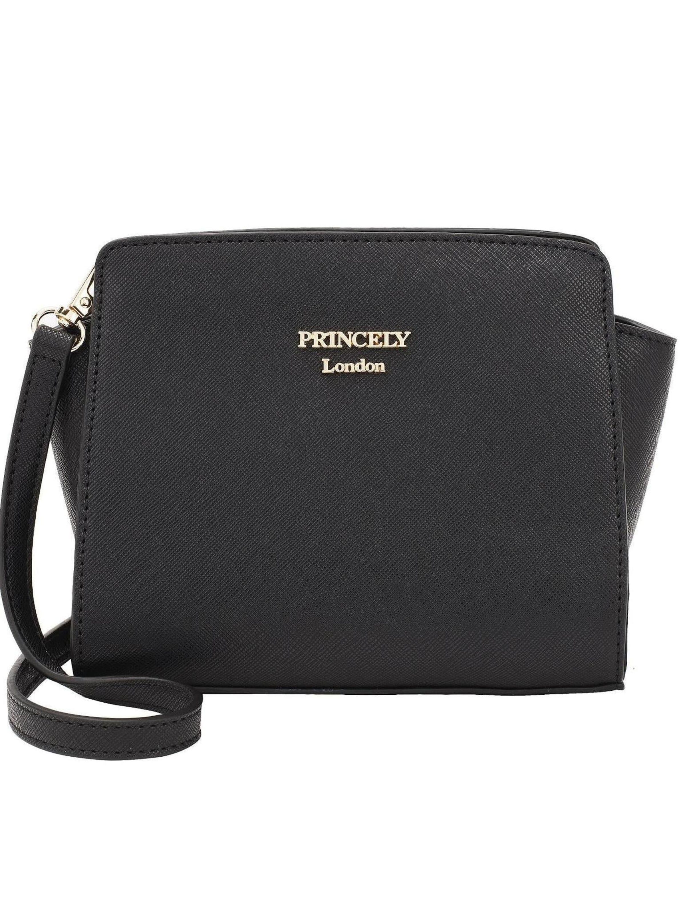 Sac bandoulière 'Katy' Princely London en noir : devant