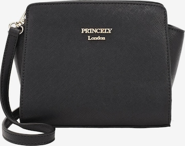 Sac bandoulière 'Katy' Princely London en noir : devant