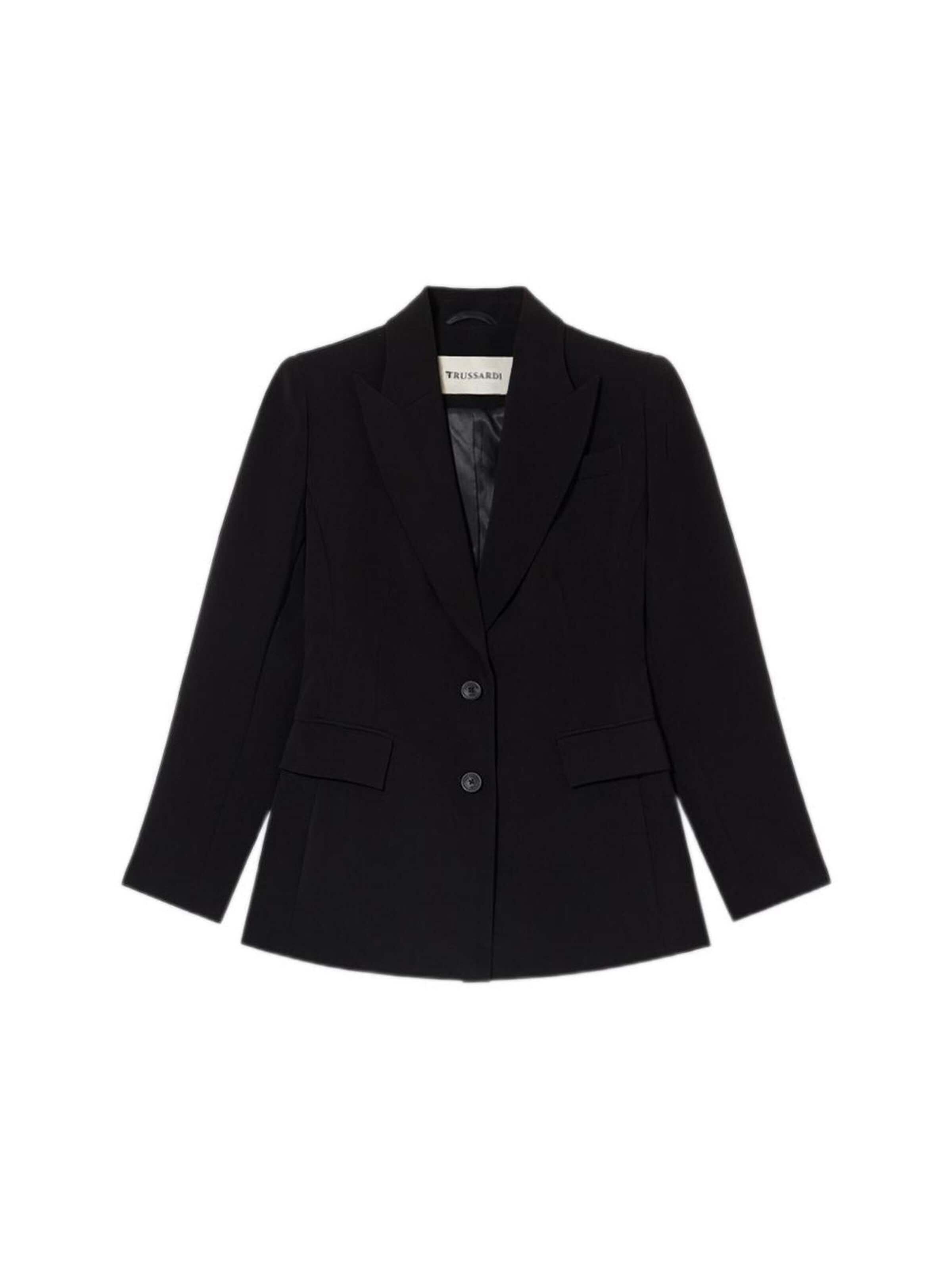 Trussardi - Blazer en negro: frente