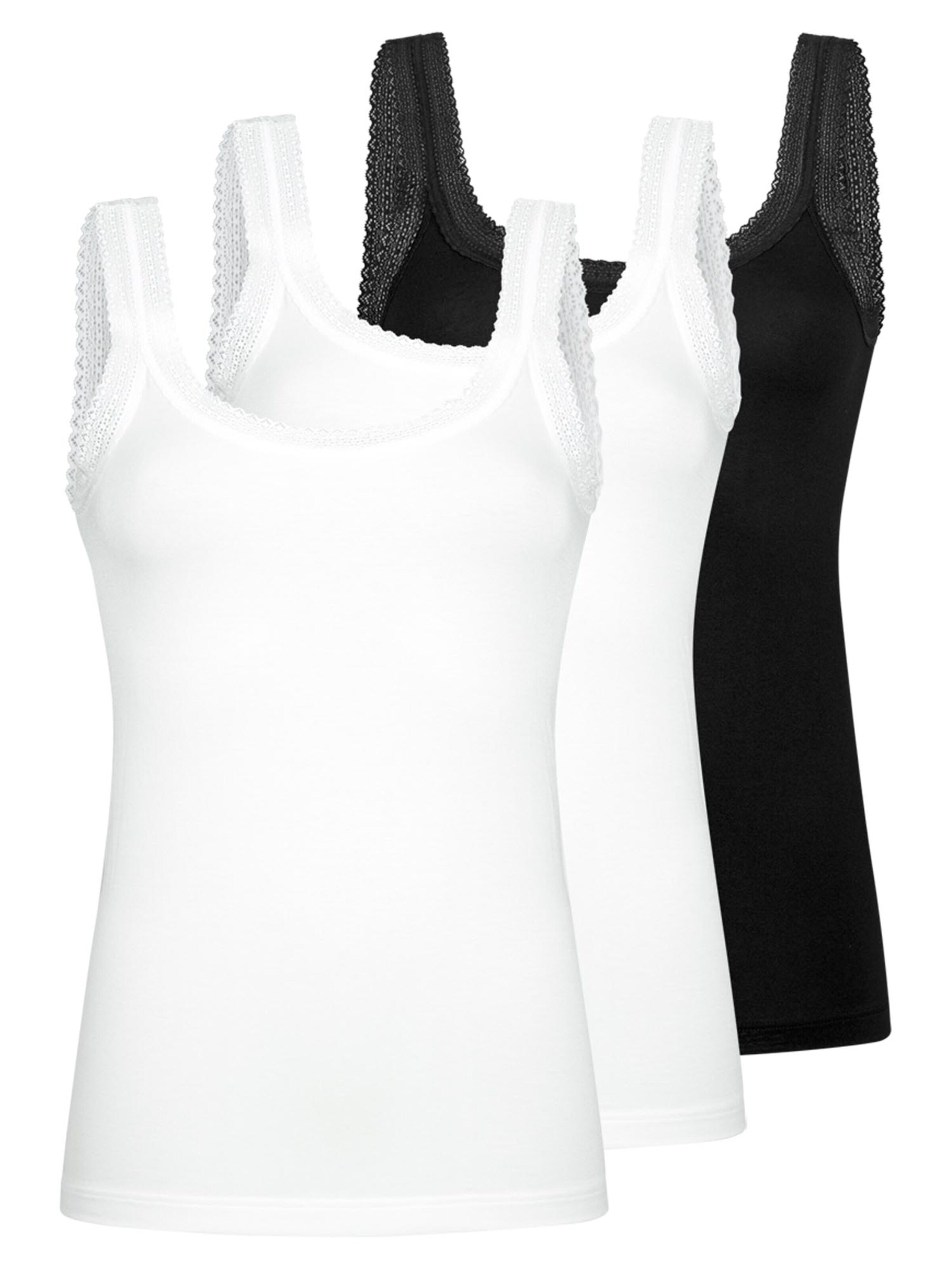 Mey Undershirt 'Modal Lace' in Silver: front