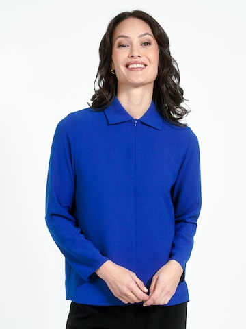 Jascha Stockholm Bluse 'Saskia' in Blau: Vorderseite