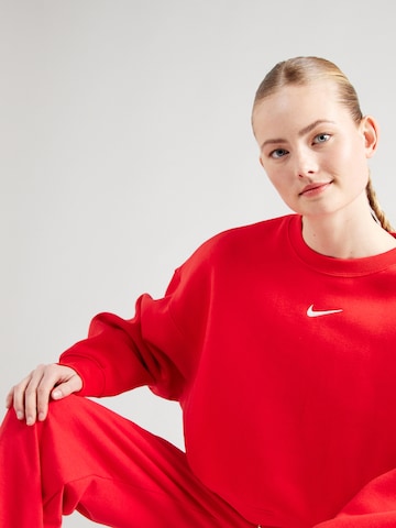 Nike Sportswear Μπλούζα φούτερ 'Phoenix Fleece' σε κόκκινο