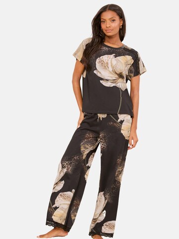 Lipsy Pizsama - fekete: elől