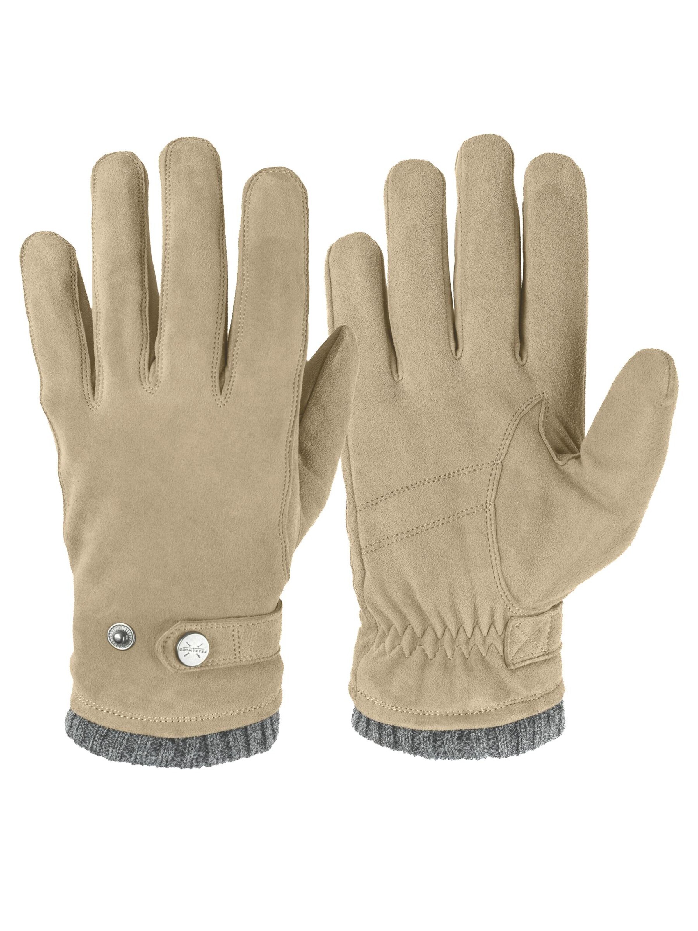 Pearlwood Full Finger Gloves 'RICK' in Beige: front
