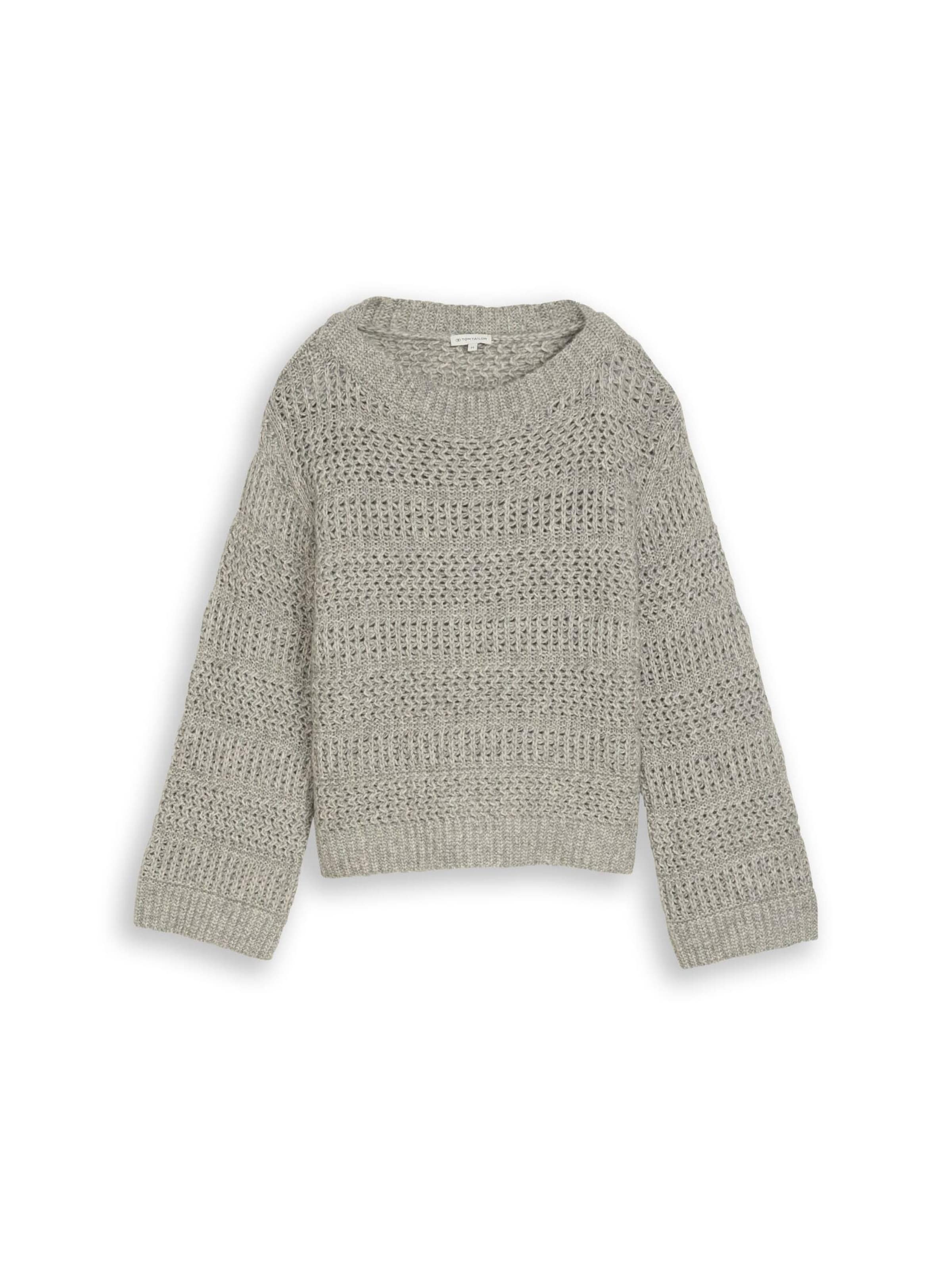 TOM TAILOR Pullover in Grau: Vorderseite