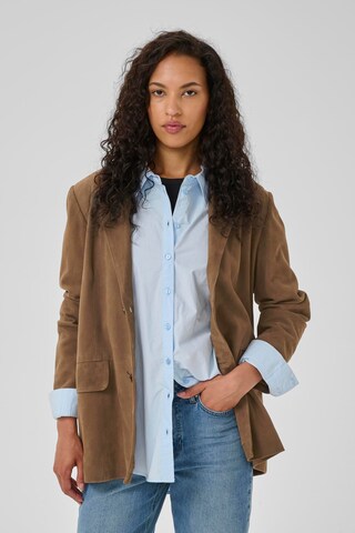 My Essential Wardrobe Blazers in Bruin: voorkant
